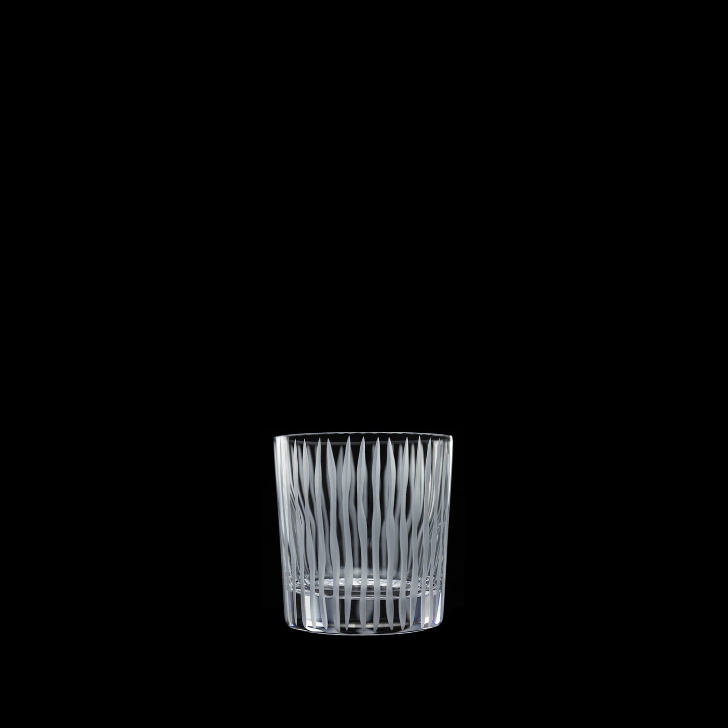 Salviati Hand-Carved Crystal Double Old Fashioned Glasses, Set of 6