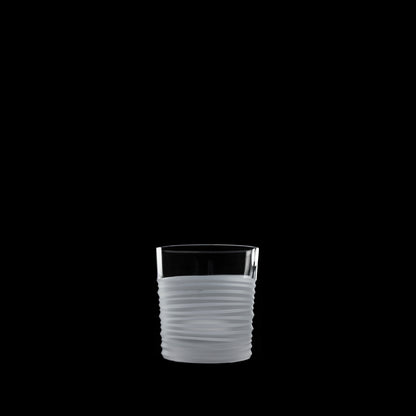 Salviati Hand-Carved Crystal Double Old Fashioned Glasses, Set of 6