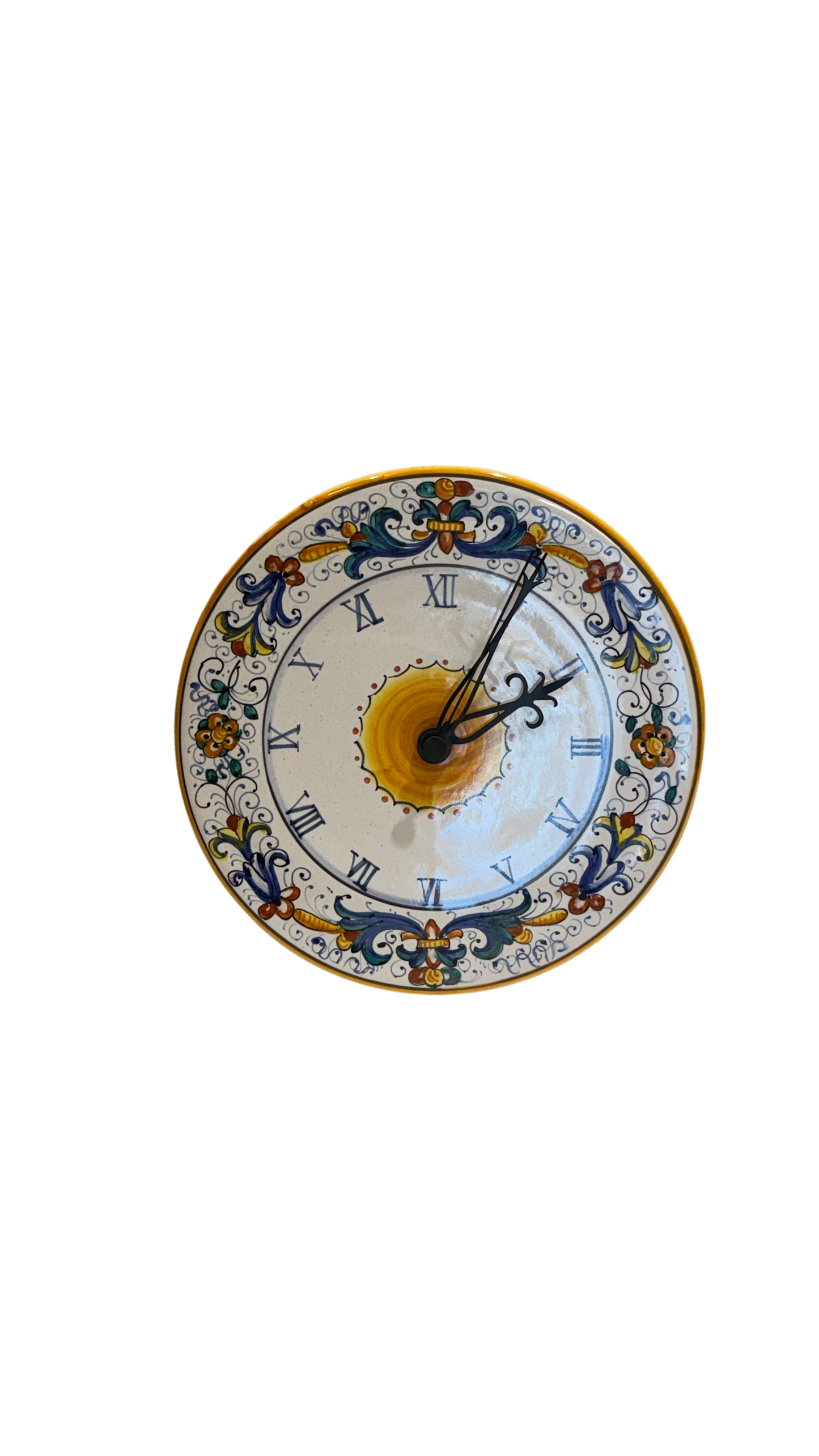 VINTAGE AND COLLECTIBLE CERAMICS Ricco Deruta Wall Clock