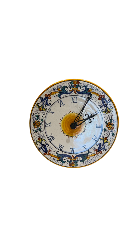 VINTAGE AND COLLECTIBLE CERAMICS Ricco Deruta Wall Clock