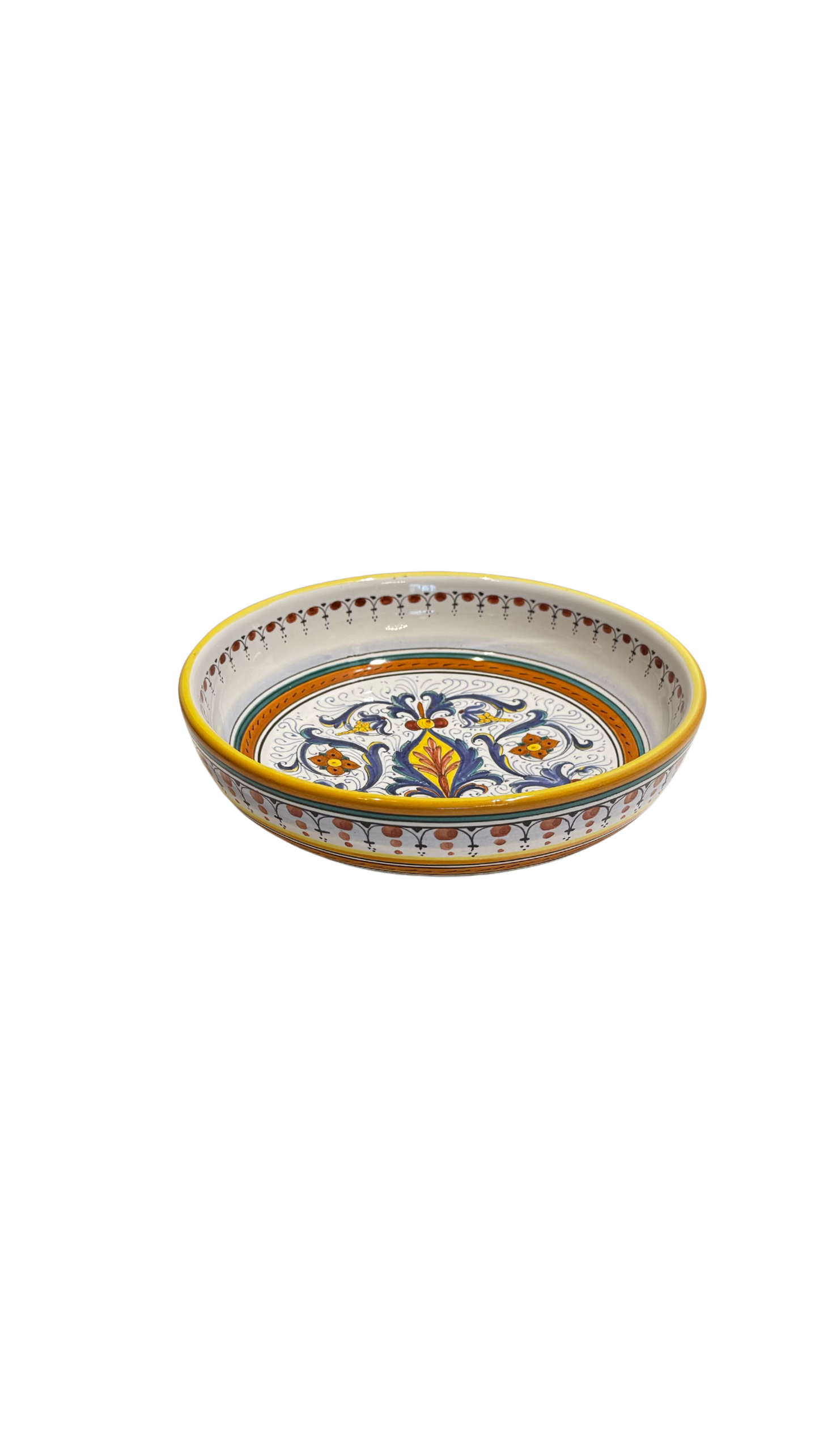 VINTAGE & COLLECTIBLE CERAMICS Ricco Deruta Shallow Pasta Bowl – CAMA Collection (Collectors’ Piece)