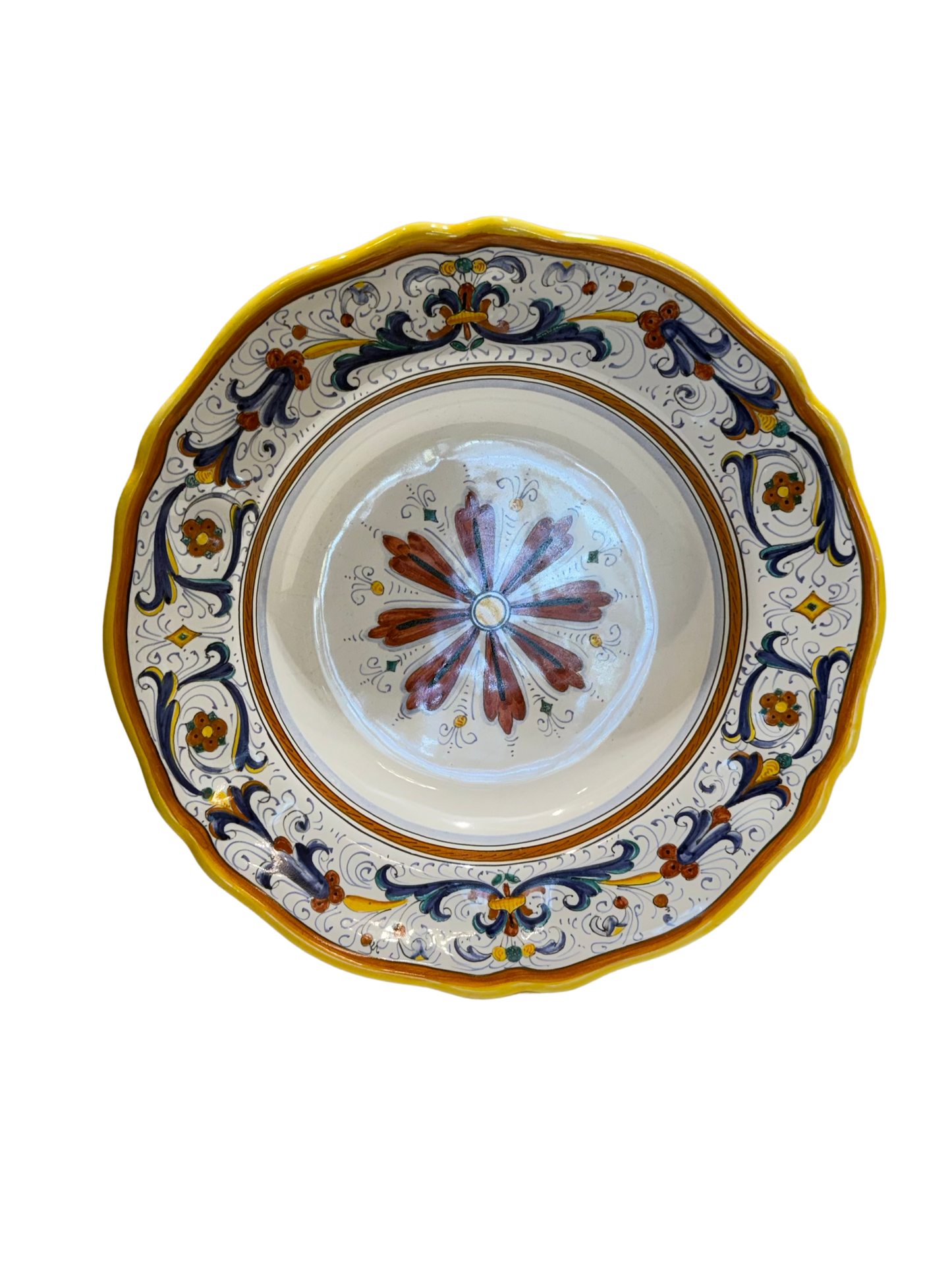 VINTAGE AND COLLECTIBLES Ricco Deruta Pasta / Soup Bowl — CAMA Ceramiche