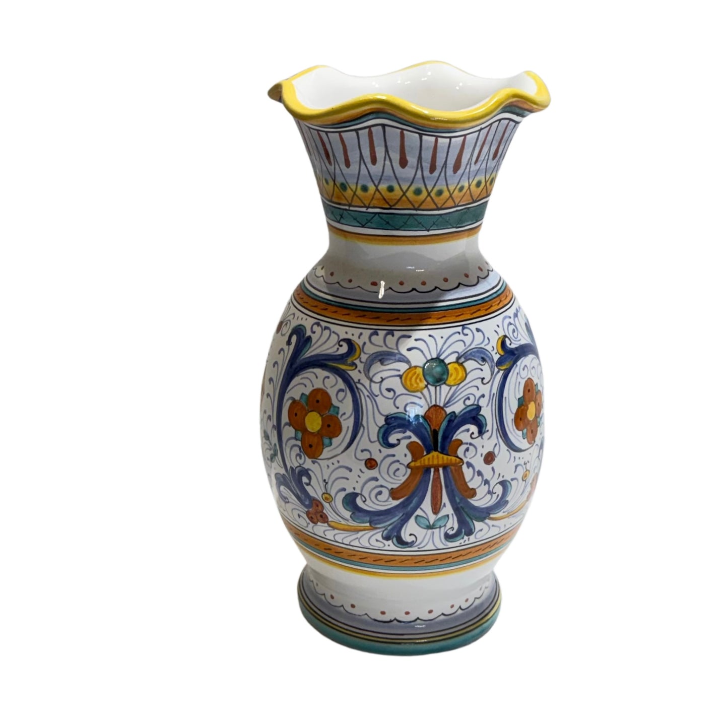 VINTAGE & COLLECTIBLE CERAMICS Vase 8" — CAMA Ceramiche, Deruta