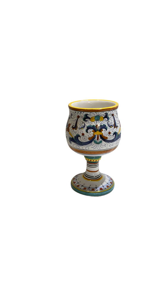 VINTAGE AND COLLECTIBLES Ricco Deruta Goblet — CAMA Ceramiche
