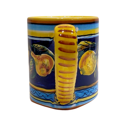 Collectible Majolica Mug B-57, Large, ceramics, pottery, italian design, majolica, handmade, handcrafted, handpainted, home decor, kitchen art, home goods, deruta, majolica, Artisan, treasures, traditional art, modern art, gift ideas, style, SF, shop small business, artists, shop online, landmark store, legacy, one of a kind, limited edition, gift guide, gift shop, retail shop, decorations, shopping, italy, home staging, home decorating, home interiors