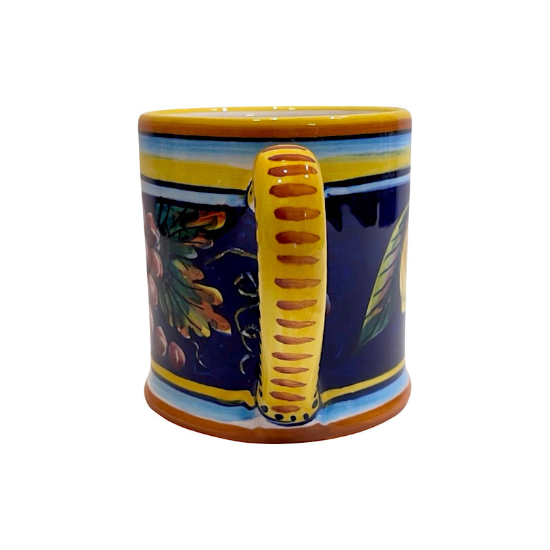 Collectible Majolica Mug B-57, ceramics, pottery, italian design, majolica, handmade, handcrafted, handpainted, home decor, kitchen art, home goods, deruta, majolica, Artisan, treasures, traditional art, modern art, gift ideas, style, SF, shop small business, artists, shop online, landmark store, legacy, one of a kind, limited edition, gift guide, gift shop, retail shop, decorations, shopping, italy, home staging, home decorating, home interiors