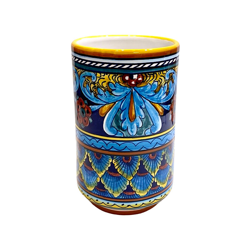 Wine Chiller, Collectible Majolica B-64, ceramics, pottery, italian design, majolica, handmade, handcrafted, handpainted, home decor, kitchen art, home goods, deruta, majolica, Artisan, treasures, traditional art, modern art, gift ideas, style, SF, shop small business, artists, shop online, landmark store, legacy, one of a kind, limited edition, gift guide, gift shop, retail shop, decorations, shopping, italy, home staging, home decorating, home interiors