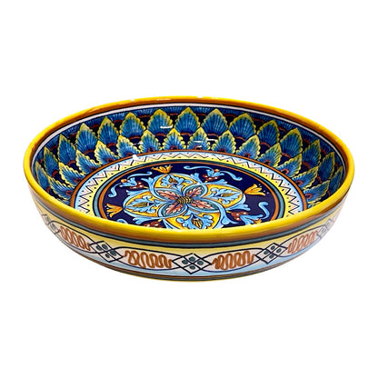 Collectible Majolica Pasta Bowl B-61, ceramics, pottery, italian design, majolica, handmade, handcrafted, handpainted, home decor, kitchen art, home goods, deruta, majolica, Artisan, treasures, traditional art, modern art, gift ideas, style, SF, shop small business, artists, shop online, landmark store, legacy, one of a kind, limited edition, gift guide, gift shop, retail shop, decorations, shopping, italy, home staging, home decorating, home interiors