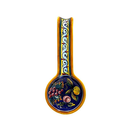 Collectible Majolica Spoon Rest B-57, ceramics, pottery, italian design, majolica, handmade, handcrafted, handpainted, home decor, kitchen art, home goods, deruta, majolica, Artisan, treasures, traditional art, modern art, gift ideas, style, SF, shop small business, artists, shop online, landmark store, legacy, one of a kind, limited edition, gift guide, gift shop, retail shop, decorations, shopping, italy, home staging, home decorating, home interiors