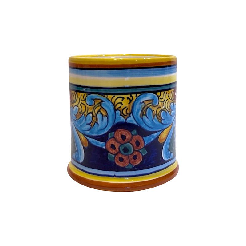 Collectible Majolica Mug B-64, ceramics, pottery, italian design, majolica, handmade, handcrafted, handpainted, home decor, kitchen art, home goods, deruta, majolica, Artisan, treasures, traditional art, modern art, gift ideas, style, SF, shop small business, artists, shop online, landmark store, legacy, one of a kind, limited edition, gift guide, gift shop, retail shop, decorations, shopping, italy, home staging, home decorating, home interiors