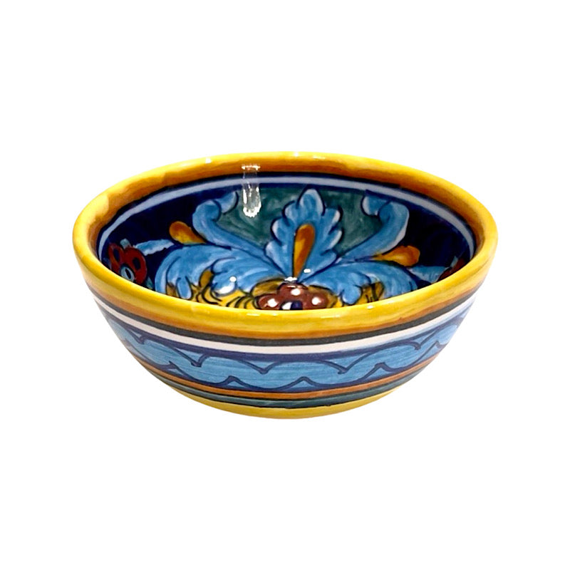 Collectible Majolica Small Bowl B-64, ceramics, pottery, italian design, majolica, handmade, handcrafted, handpainted, home decor, kitchen art, home goods, deruta, majolica, Artisan, treasures, traditional art, modern art, gift ideas, style, SF, shop small business, artists, shop online, landmark store, legacy, one of a kind, limited edition, gift guide, gift shop, retail shop, decorations, shopping, italy, home staging, home decorating, home interiors