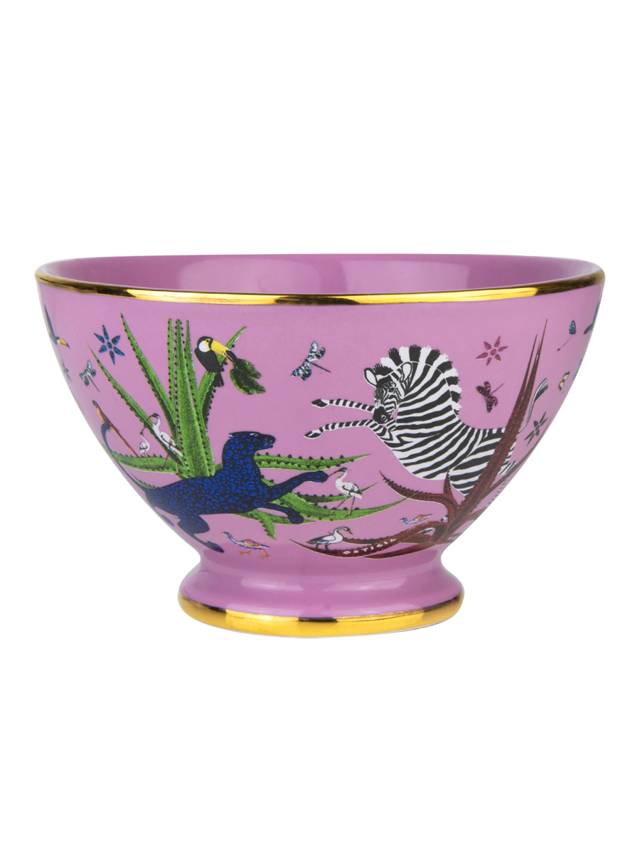 Italian Ceramic Bowl – Ortigia Pink Zebra