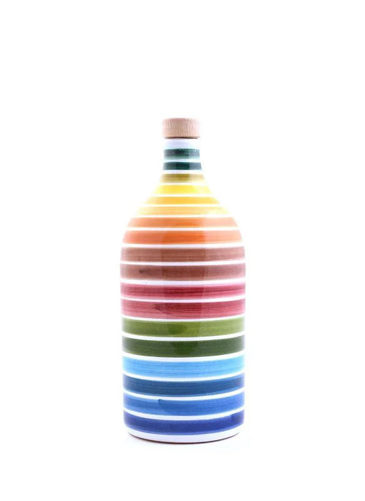 Rainbow Ceramic Oil Jar with EVVO