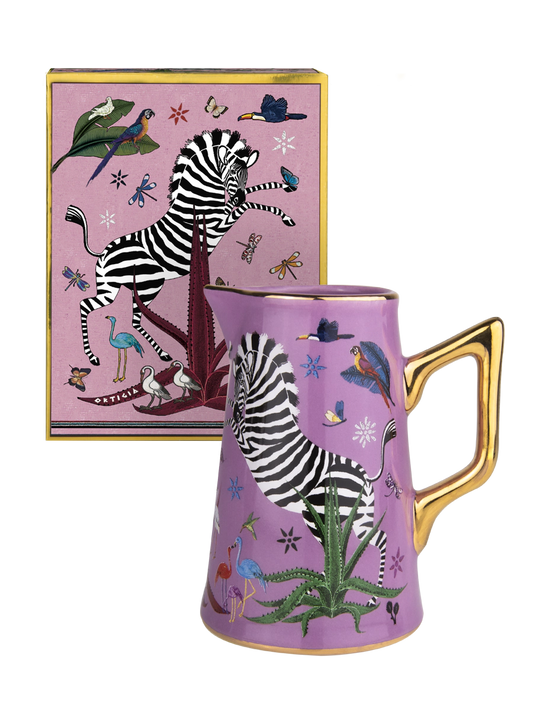 Italian Ceramic Jug – Ortigia Pink Zebra