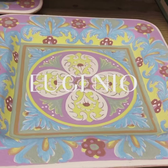 Collectible Majolica B-61 Garlic Jar, ceramics, pottery, italian design, majolica, handmade, handcrafted, handpainted, home decor, kitchen art, home goods, deruta, majolica, Artisan, treasures, traditional art, modern art, gift ideas, style, SF, shop small business, artists, shop online, landmark store, legacy, one of a kind, limited edition, gift guide, gift shop, retail shop, decorations, shopping, italy, home staging, home decorating, home interiors