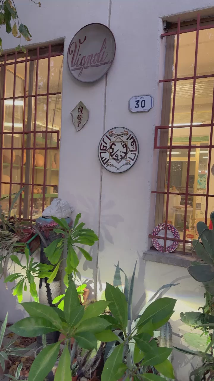 Vignoli Modern Italian Tray 30, ceramics, pottery, italian design, majolica, handmade, handcrafted, handpainted, home decor, kitchen art, home goods, deruta, majolica, Artisan, treasures, traditional art, modern art, gift ideas, style, SF, shop small business, artists, shop online, landmark store, legacy, one of a kind, limited edition, gift guide, gift shop, retail shop, decorations, shopping, italy, home staging, home decorating, home interiors