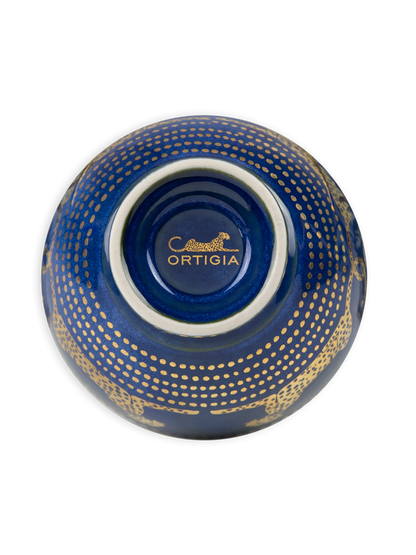 Italian Ceramic Bowl – Ortigia Blue Leopard