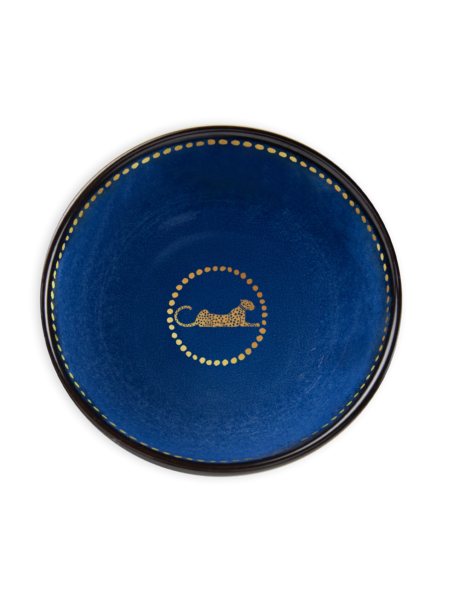 Italian Ceramic Bowl – Ortigia Blue Leopard