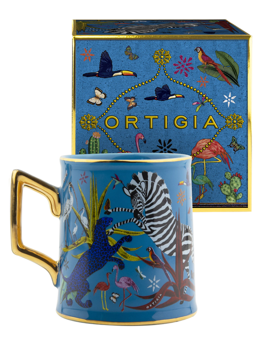 Ortigia Sicilia Ceramic Blue Mug