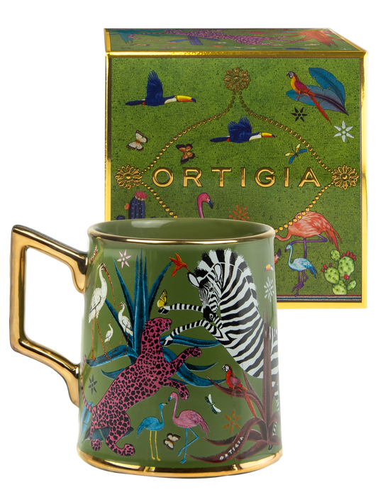 Ortigia Sicilia Ceramic Green Mug