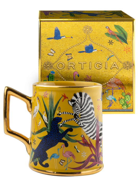 Ortigia Sicilia Ceramic Yellow Mug