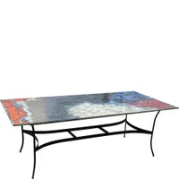 Domiziani Rectangular Dining Table Base 67 x 32 x 27 Brown, ceramics, pottery, italian design, majolica, handmade, handcrafted, handpainted, home decor, kitchen art, home goods, deruta, majolica, Artisan, treasures, traditional art, modern art, gift ideas, style, SF, shop small business, artists, shop online, landmark store, legacy, one of a kind, limited edition, gift guide, gift shop, retail shop, decorations, shopping, italy, home staging, home decorating, home interiors