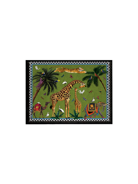 Ortigia Sicilia Flying Tiger Green Tray - Small