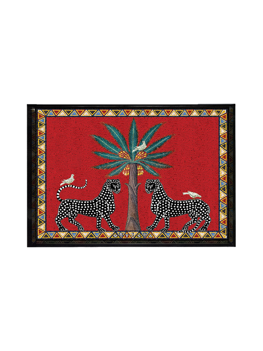 Ortigia Sicilia Tray Red Mosaico - Med