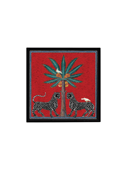 Ortigia Sicilia Square Tray - Red