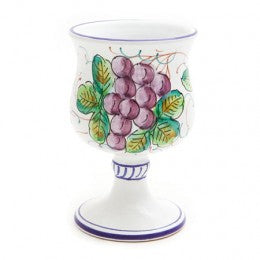 Frutta Goblet, ceramics, pottery, italian design, majolica, handmade, handcrafted, handpainted, home decor, kitchen art, home goods, deruta, majolica, Artisan, treasures, traditional art, modern art, gift ideas, style, SF, shop small business, artists, shop online, landmark store, legacy, one of a kind, limited edition, gift guide, gift shop, retail shop, decorations, shopping, italy, home staging, home decorating, home interiors