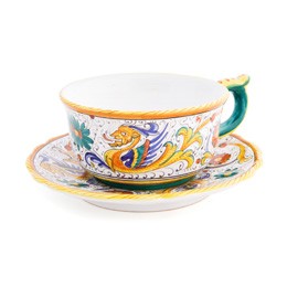 Raffaellesco Latte Cup, ceramics, pottery, italian design, majolica, handmade, handcrafted, handpainted, home decor, kitchen art, home goods, deruta, majolica, Artisan, treasures, traditional art, modern art, gift ideas, style, SF, shop small business, artists, shop online, landmark store, legacy, one of a kind, limited edition, gift guide, gift shop, retail shop, decorations, shopping, italy, home staging, home decorating, home interiors