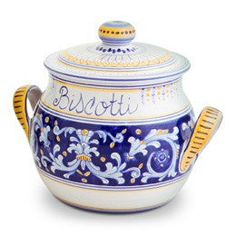 Antico Deruta Biscotti Jar, ceramics, pottery, italian design, majolica, handmade, handcrafted, handpainted, home decor, kitchen art, home goods, deruta, majolica, Artisan, treasures, traditional art, modern art, gift ideas, style, SF, shop small business, artists, shop online, landmark store, legacy, one of a kind, limited edition, gift guide, gift shop, retail shop, decorations, shopping, italy, home staging, home decorating, home interiors