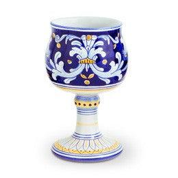 Antico Deruta Wine Goblet