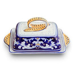 Antico Deruta Butter Dish, ceramics, pottery, italian design, majolica, handmade, handcrafted, handpainted, home decor, kitchen art, home goods, deruta, majolica, Artisan, treasures, traditional art, modern art, gift ideas, style, SF, shop small business, artists, shop online, landmark store, legacy, one of a kind, limited edition, gift guide, gift shop, retail shop, decorations, shopping, italy, home staging, home decorating, home interiors