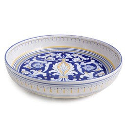 Antico Deruta Pasta Bowl, 12", ceramics, pottery, italian design, majolica, handmade, handcrafted, handpainted, home decor, kitchen art, home goods, deruta, majolica, Artisan, treasures, traditional art, modern art, gift ideas, style, SF, shop small business, artists, shop online, landmark store, legacy, one of a kind, limited edition, gift guide, gift shop, retail shop, decorations, shopping, italy, home staging, home decorating, home interiors