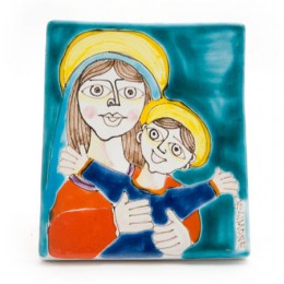 Madonna & Child Tile, ceramics, pottery, italian design, majolica, handmade, handcrafted, handpainted, home decor, kitchen art, home goods, deruta, majolica, Artisan, treasures, traditional art, modern art, gift ideas, style, SF, shop small business, artists, shop online, landmark store, legacy, one of a kind, limited edition, gift guide, gift shop, retail shop, decorations, shopping, italy, home staging, home decorating, home interiors