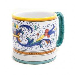 Ricco Deruta Mug M.O.D., ceramics, pottery, italian design, majolica, handmade, handcrafted, handpainted, home decor, kitchen art, home goods, deruta, majolica, Artisan, treasures, traditional art, modern art, gift ideas, style, SF, shop small business, artists, shop online, landmark store, legacy, one of a kind, limited edition, gift guide, gift shop, retail shop, decorations, shopping, italy, home staging, home decorating, home interiors