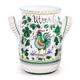 Orvieto Utensili Holder, ceramics, pottery, italian design, majolica, handmade, handcrafted, handpainted, home decor, kitchen art, home goods, deruta, majolica, Artisan, treasures, traditional art, modern art, gift ideas, style, SF, shop small business, artists, shop online, landmark store, legacy, one of a kind, limited edition, gift guide, gift shop, retail shop, decorations, shopping, italy, home staging, home decorating, home interiors