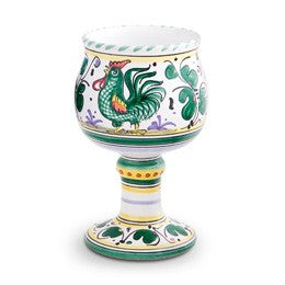 Orvieto Wine Goblet, ceramics, pottery, italian design, majolica, handmade, handcrafted, handpainted, home decor, kitchen art, home goods, deruta, majolica, Artisan, treasures, traditional art, modern art, gift ideas, style, SF, shop small business, artists, shop online, landmark store, legacy, one of a kind, limited edition, gift guide, gift shop, retail shop, decorations, shopping, italy, home staging, home decorating, home interiors