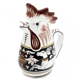 Siena Rooster Pitcher, 1 Qt., ceramics, pottery, italian design, majolica, handmade, handcrafted, handpainted, home decor, kitchen art, home goods, deruta, majolica, Artisan, treasures, traditional art, modern art, gift ideas, style, SF, shop small business, artists, shop online, landmark store, legacy, one of a kind, limited edition, gift guide, gift shop, retail shop, decorations, shopping, italy, home staging, home decorating, home interiors