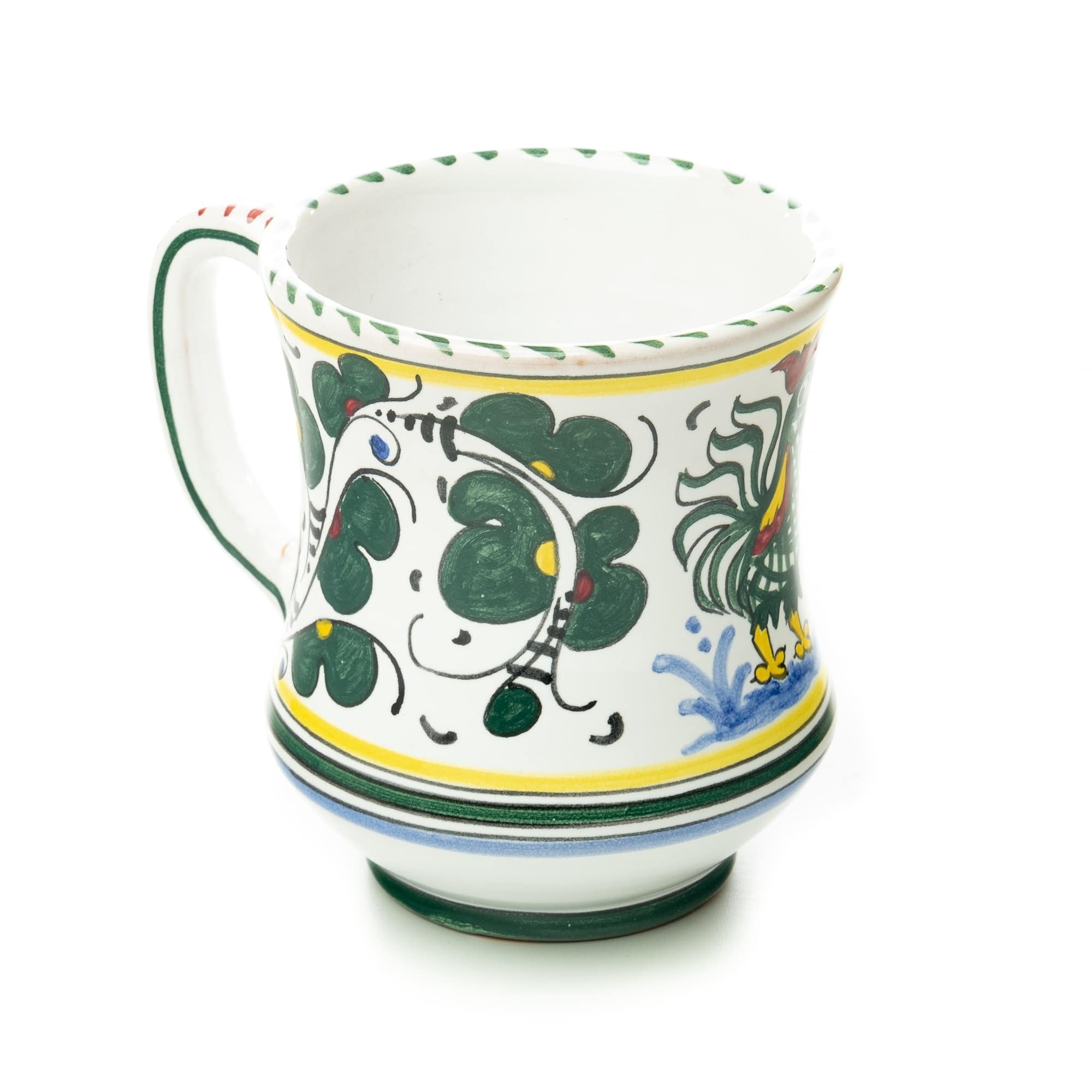 Orvieto Curved Mug, ceramics, pottery, italian design, majolica, handmade, handcrafted, handpainted, home decor, kitchen art, home goods, deruta, majolica, Artisan, treasures, traditional art, modern art, gift ideas, style, SF, shop small business, artists, shop online, landmark store, legacy, one of a kind, limited edition, gift guide, gift shop, retail shop, decorations, shopping, italy, home staging, home decorating, home interiors