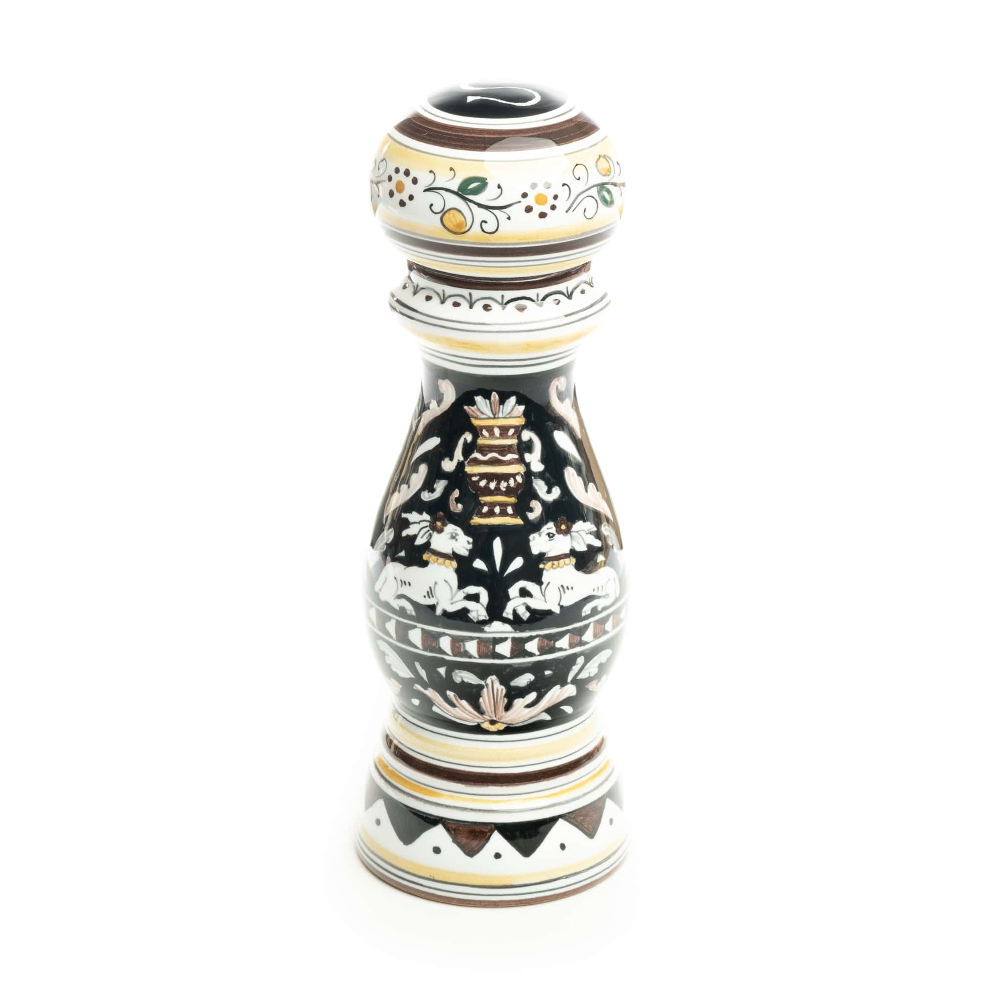 Siena - Salt Grinder, ceramics, pottery, italian design, majolica, handmade, handcrafted, handpainted, home decor, kitchen art, home goods, deruta, majolica, Artisan, treasures, traditional art, modern art, gift ideas, style, SF, shop small business, artists, shop online, landmark store, legacy, one of a kind, limited edition, gift guide, gift shop, retail shop, decorations, shopping, italy, home staging, home decorating, home interiors