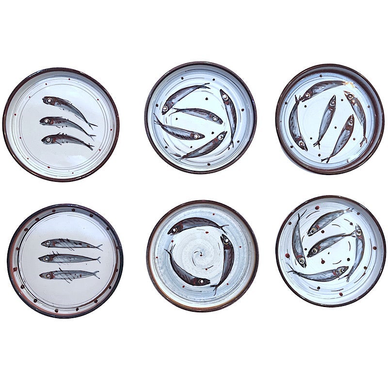 Vignoli Modern Italian Tray 5 Fishes Circle, Vignoli, ceramics, pottery, italian design, majolica, handmade, handcrafted, handpainted, home decor, kitchen art, home goods, deruta, majolica, Artisan, treasures, traditional art, modern art, gift ideas, style, SF, shop small business, artists, shop online, landmark store, legacy, one of a kind, limited edition, gift guide, gift shop, retail shop, decorations, shopping, italy, home staging, home decorating, home interiors, home decor ideas