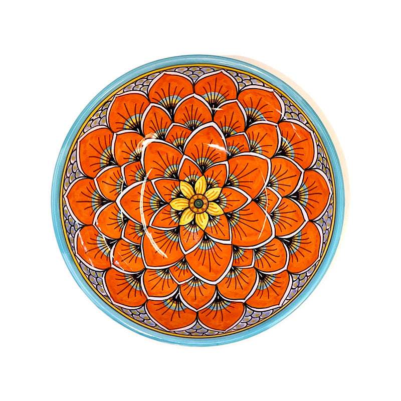 Geribi Peacock Design (PG11): Poke Bowl  (Burnt Orange)