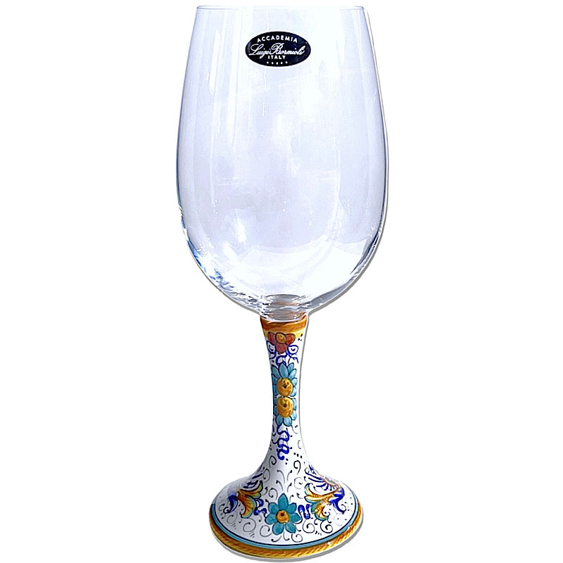 Raffaellesco - Barola Reserva Wine Glass, ceramics, pottery, italian design, majolica, handmade, handcrafted, handpainted, home decor, kitchen art, home goods, deruta, majolica, Artisan, treasures, traditional art, modern art, gift ideas, style, SF, shop small business, artists, shop online, landmark store, legacy, one of a kind, limited edition, gift guide, gift shop, retail shop, decorations, shopping, italy, home staging, home decorating, home interiors