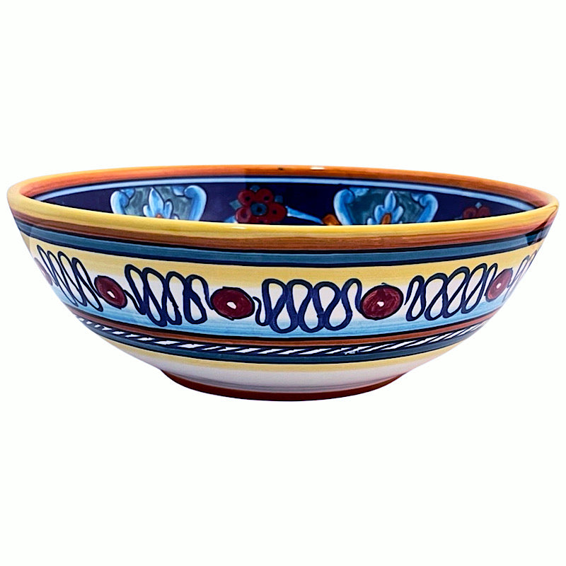 Collectible Majolica Vegetable Bowl Design B-64, ceramics, pottery, italian design, majolica, handmade, handcrafted, handpainted, home decor, kitchen art, home goods, deruta, majolica, Artisan, treasures, traditional art, modern art, gift ideas, style, SF, shop small business, artists, shop online, landmark store, legacy, one of a kind, limited edition, gift guide, gift shop, retail shop, decorations, shopping, italy, home staging, home decorating, home interiors