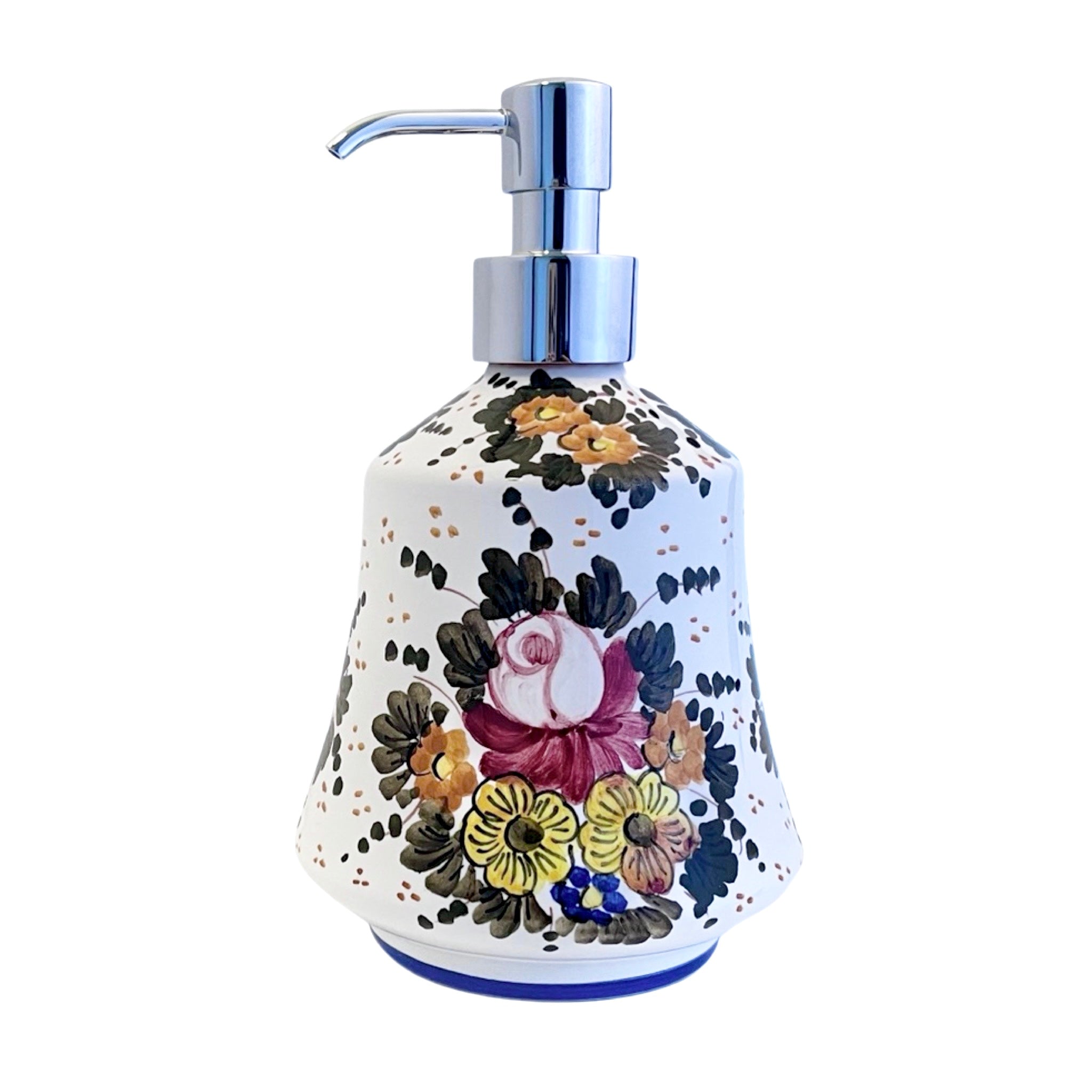 Rosa - Soap Dispenser, ceramics, pottery, italian design, majolica, handmade, handcrafted, handpainted, home decor, kitchen art, home goods, deruta, majolica, Artisan, treasures, traditional art, modern art, gift ideas, style, SF, shop small business, artists, shop online, landmark store, legacy, one of a kind, limited edition, gift guide, gift shop, retail shop, decorations, shopping, italy, home staging, home decorating, home interiors