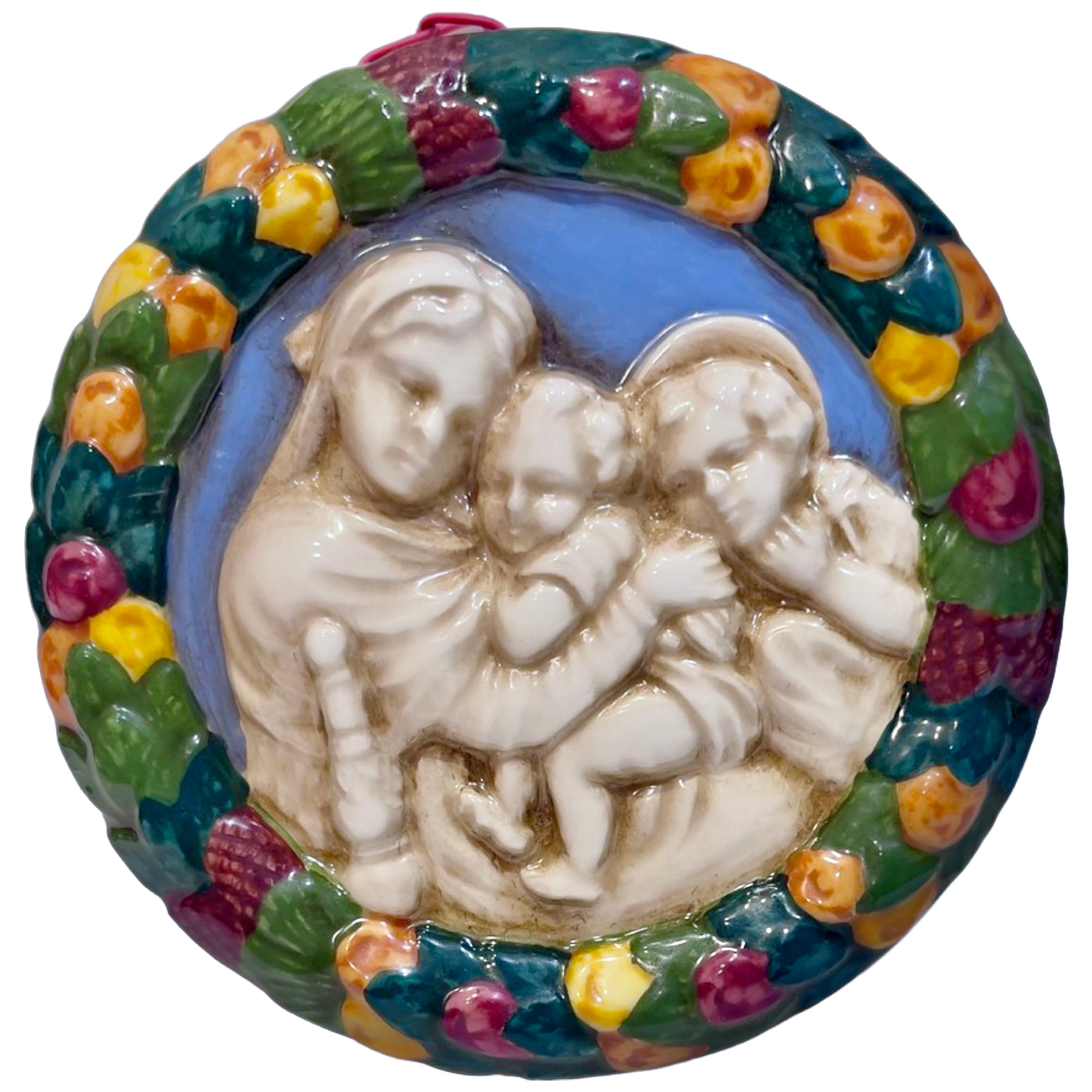 Della Robbia - small:  Mary, Baby Jesus and Angel