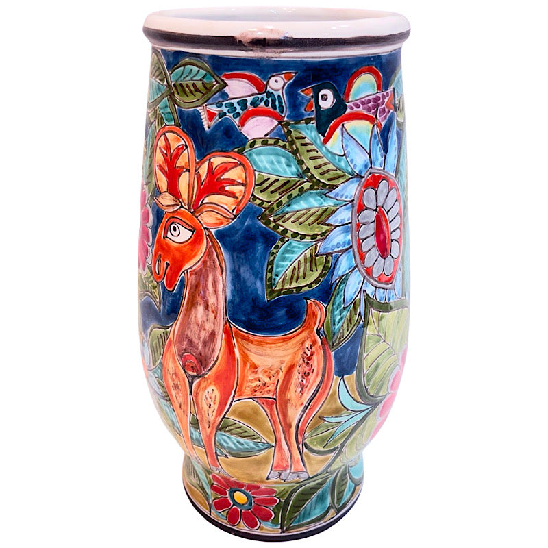 Adam & Eve Traditional Vase, ceramics, pottery, italian design, majolica, handmade, handcrafted, handpainted, home decor, kitchen art, home goods, deruta, majolica, Artisan, treasures, traditional art, modern art, gift ideas, style, SF, shop small business, artists, shop online, landmark store, legacy, one of a kind, limited edition, gift guide, gift shop, retail shop, decorations, shopping, italy, home staging, home decorating, home interiors