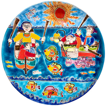 Susanna De Simone Susanna's Wall Plate, ceramics, pottery, italian design, majolica, handmade, handcrafted, handpainted, home decor, kitchen art, home goods, deruta, majolica, Artisan, treasures, traditional art, modern art, gift ideas, style, SF, shop small business, artists, shop online, landmark store, legacy, one of a kind, limited edition, gift guide, gift shop, retail shop, decorations, shopping, italy, home staging, home decorating, home interiors